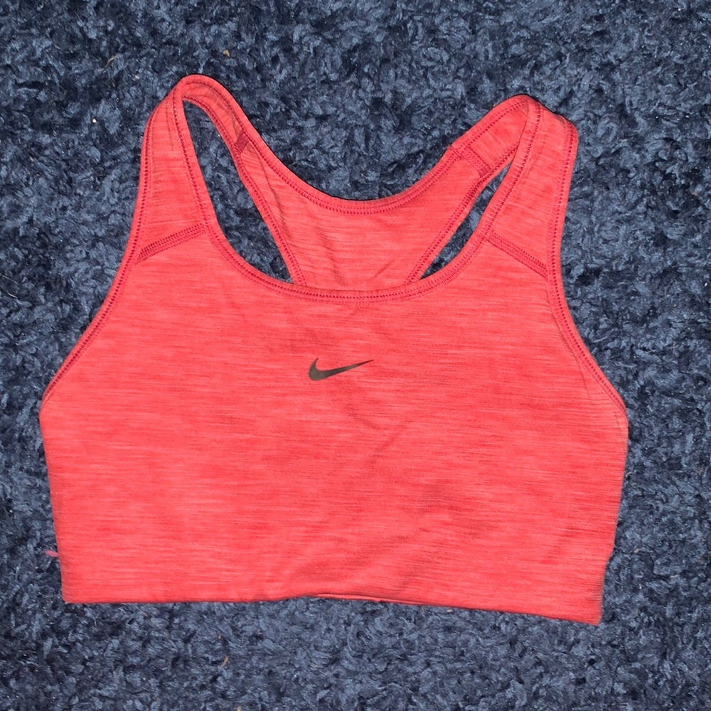 Heather pink Nike sports bra dri-fit size medium